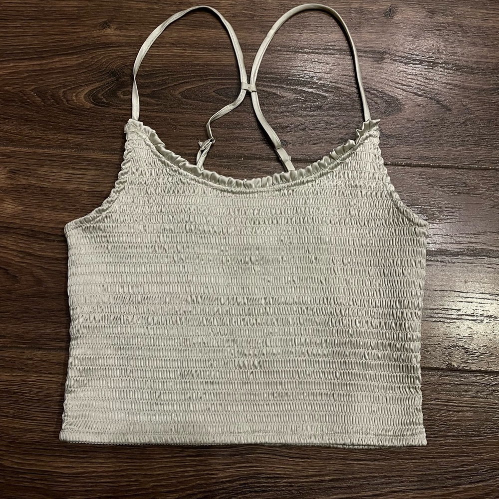 Free People Right on Time Cami in Mineral Green
